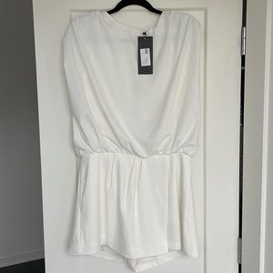 Do+Be White Romper, NWT, Size L